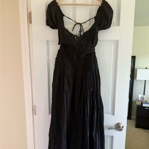 Free People Black Maxi Dress